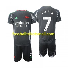 Fußballtrikots Arsenal Saka 7 Kinder 2024-2025 Kurzarm Auswärts-trikot kaufen